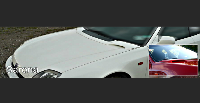 Custom Honda Prelude Hood  Coupe Hood Scoop (1992 - 1996) - $179.00 (Manufacturer Sarona, Part #HD-003-HS)